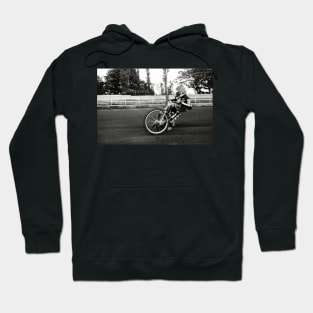 Speedway rider goes into the first corner Hoodie